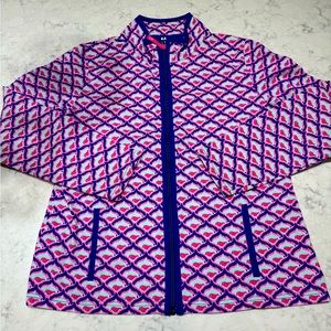 Vineyard Vines Girls spring zip up full zip jacket Size Girs 16 (XL)